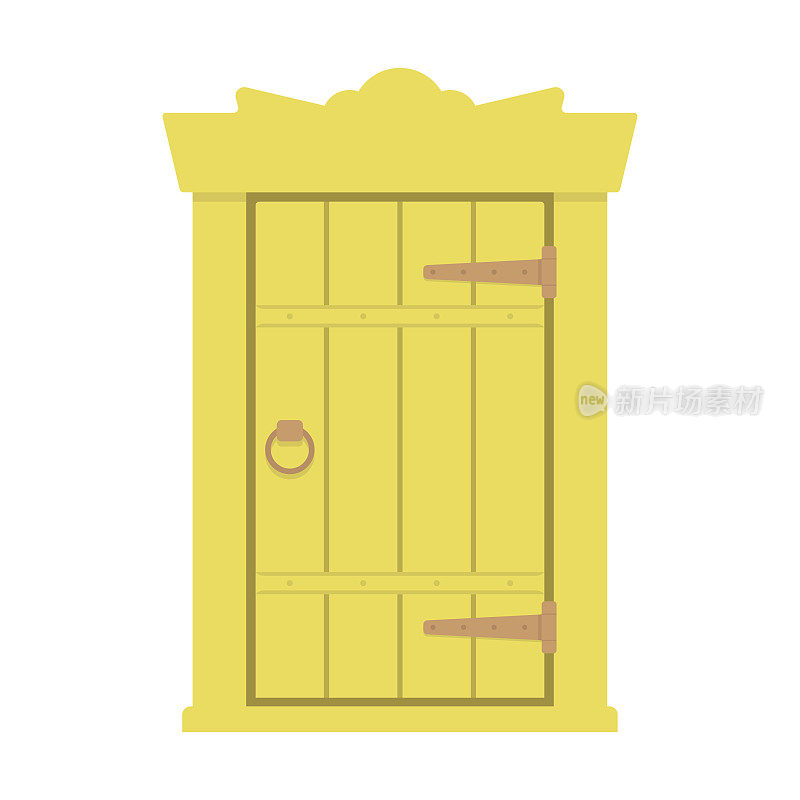 Door icon. Color silhouette. Front view. Vector simple flat graphic illustration. Isolated object on a white background. Isolate.